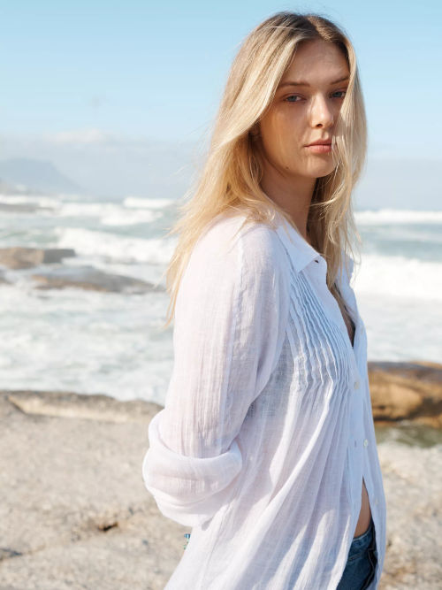 NRBY Sami Maxi Linen Shirt...