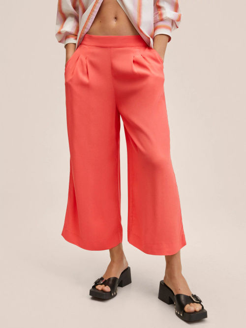 Mango Life Cropped Trousers