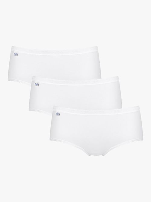 sloggi Tai Briefs, Pack of 3, White at John Lewis & Partners