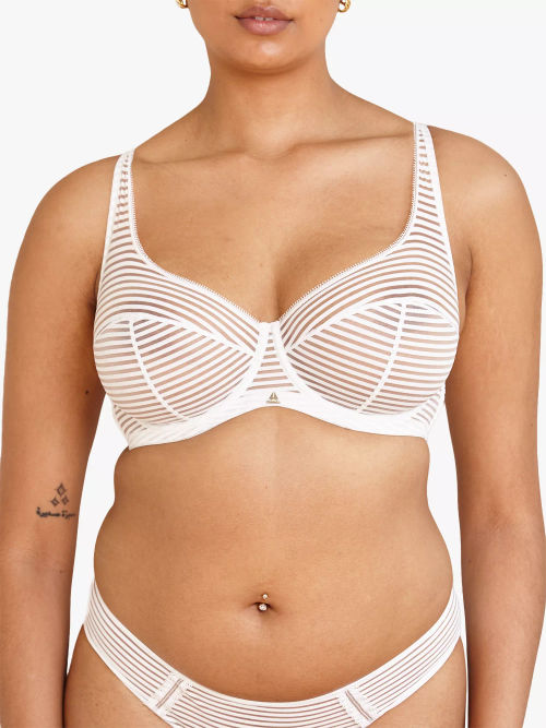 Freya Signature Underwired Non Padded Plunge Bra, White at John Lewis &  Partners