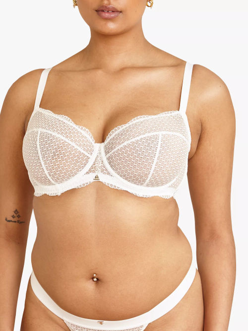 John Lewis Leah Non Wired Non Padded Bra, White at John Lewis & Partners