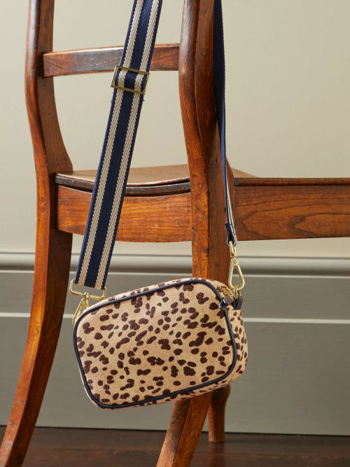 Bibi Leopard Print Leather Crossbody Bag, Whistles