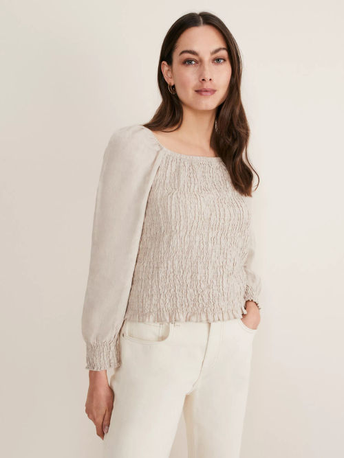 Phase Eight Bethina Boucle Cardigan, Ivory at John Lewis & Partners