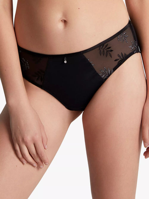 Panache Tango Classic Luna Knickers, Black, £16.00