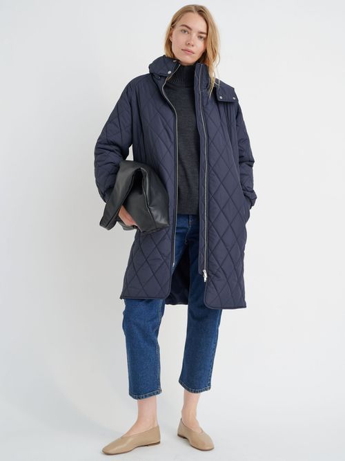 Hooded Quilted Coat