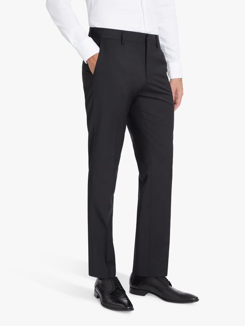 BOSS - Slim-fit trousers in stretch virgin wool