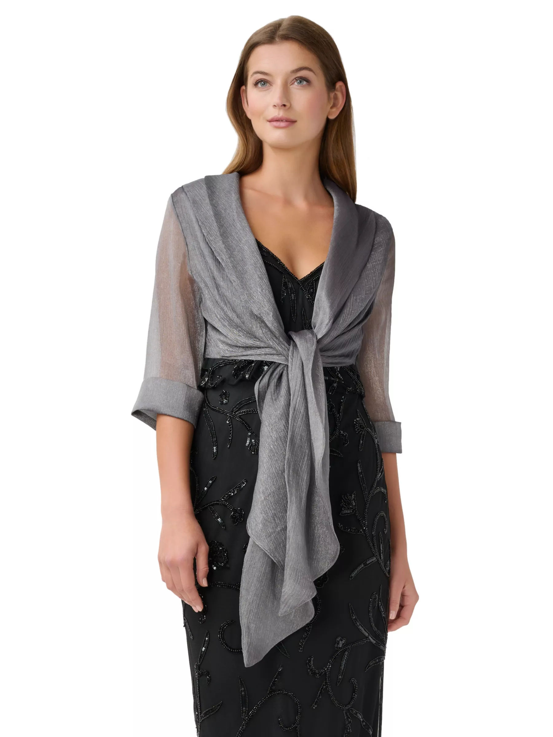 Adrianna Papell Metallic Wrap Scarf 51.00 Buchanan Galleries