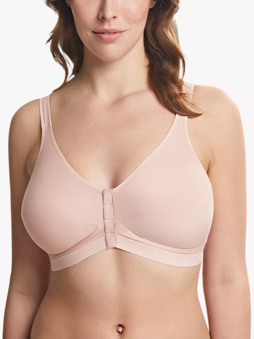 Royce Grace 513 Cotton Rich Non-Wired Bra, White at John Lewis & Partners