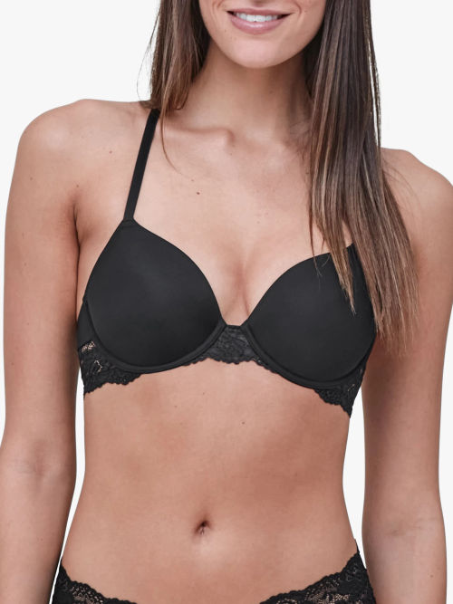 Skarlett Blue Dare Demi Cup Bra, Black at John Lewis & Partners