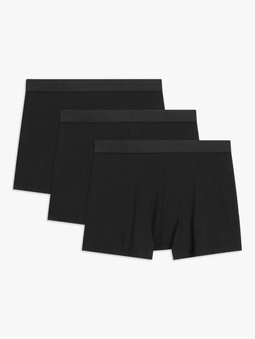 John Lewis Ultra Soft Modal Lounge Shorts, Black at John Lewis