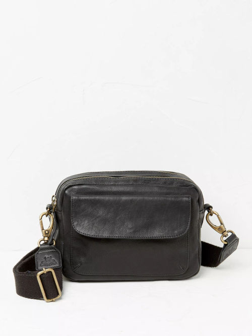 MICHAEL Michael Kors Ginny Leather Camera Cross Body Bag, Black at John  Lewis & Partners