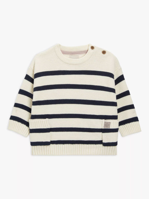 John Lewis Baby Breton Stripe...