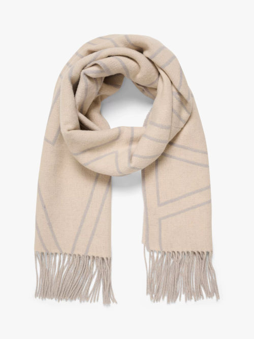 Reiss Heidi Wool Cashmere Scarf