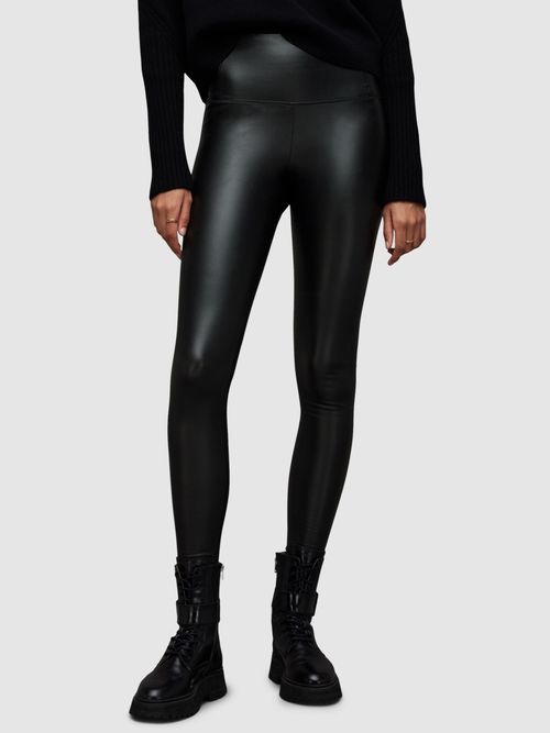 Spanx Velvet Leggings, Black at John Lewis & Partners