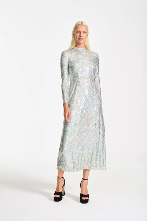 Whistles Sequin Column Dress,...