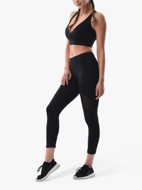 Ronhill Tech Winter Running Leggings, All Black at John Lewis & Partners