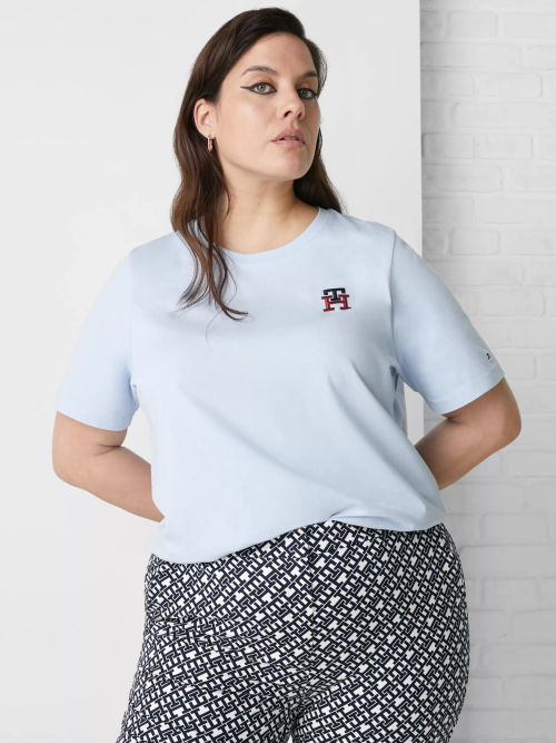 Tommy Hilfiger Curve Women's Tops, Logo T-Shirts