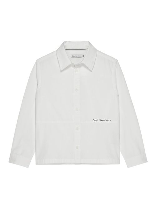 Calvin Klein Monogram Logo T-Shirt, Bright White at John Lewis