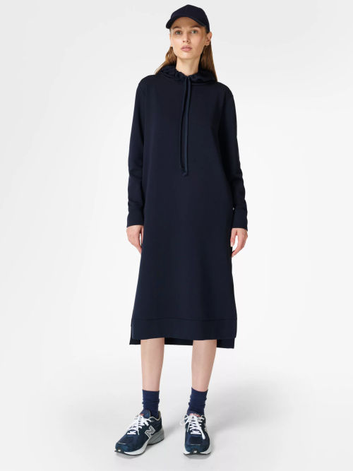 Sweaty Betty Explorer Midi Dress, Black at John Lewis & Partners