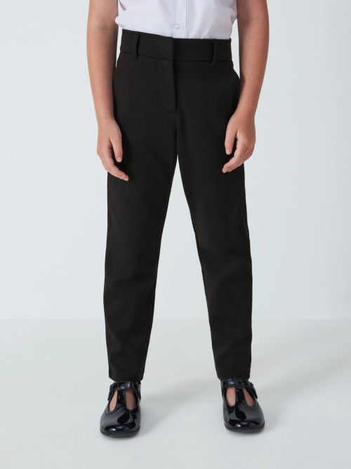 John Lewis Slim Bi-Stretch Trousers, Navy at John Lewis & Partners