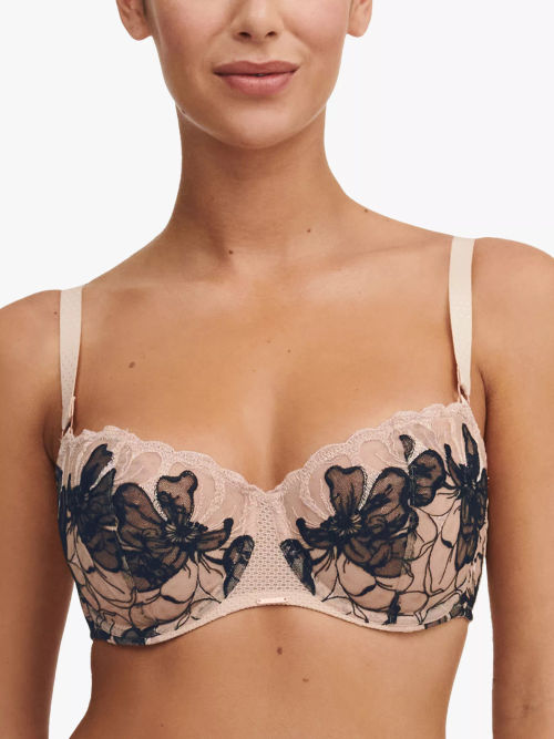 Chantelle Orangerie Dream Plunge Underwired T-Shirt Bra, Black at John  Lewis & Partners