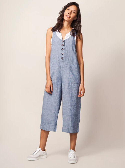 White Stuff Daphne Dungarees, Navy