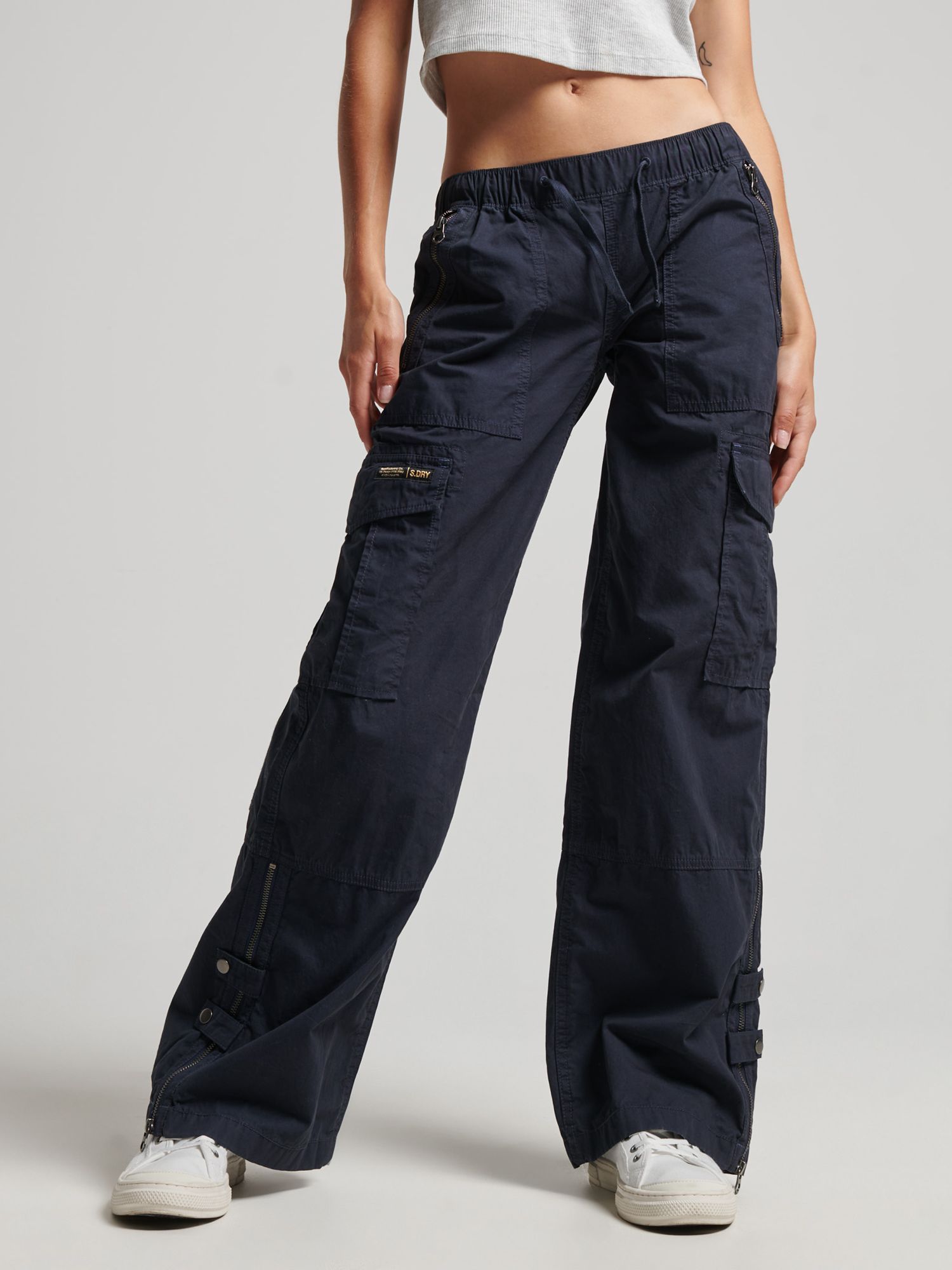 Superdry Core Cotton Blend Cargo Trousers at John Lewis & Partners