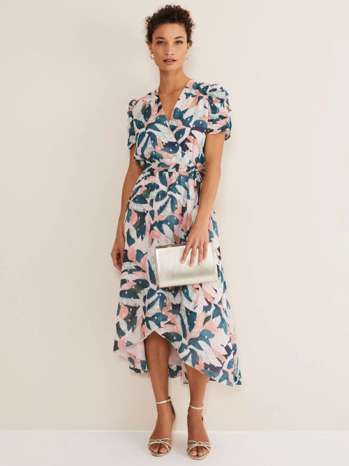 Phase Eight Petite Averie Print Maxi Dress, Multi at John Lewis & Partners