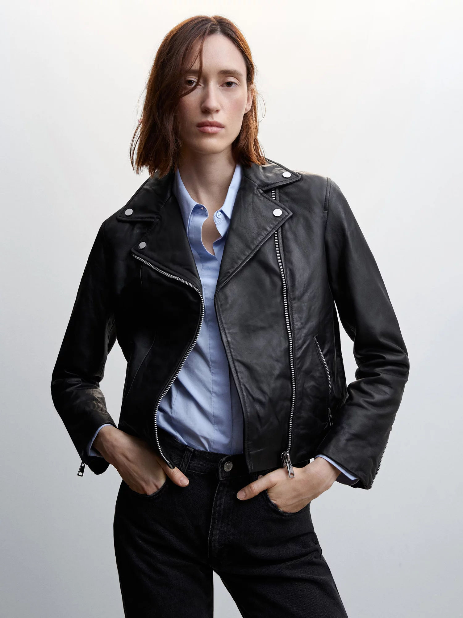 Max studio faux sales leather moto jacket