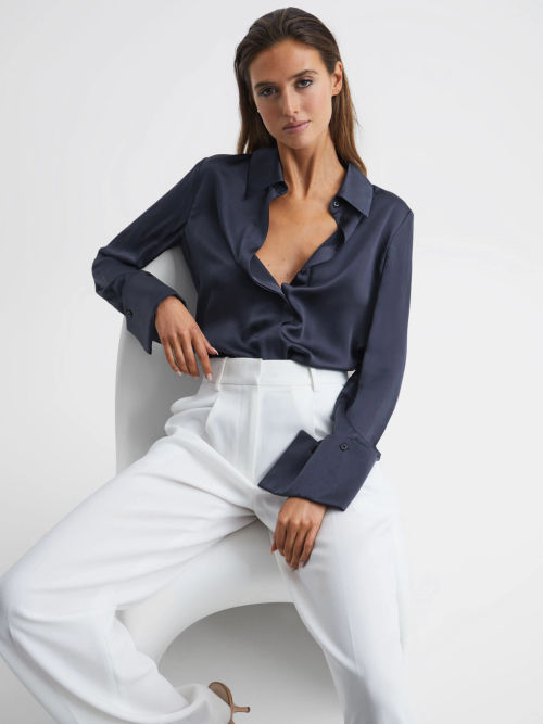 Reiss Hailey Silk Shirt