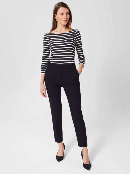 Phase Eight Ulrica Ankle Grazer Trousers, Black at John Lewis & Partners