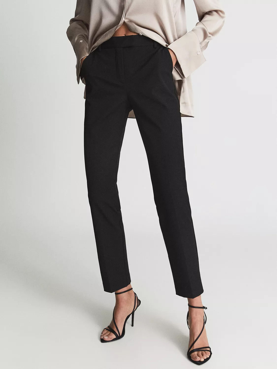 Tailored by Susan Graver Petite Metro Knit Slim Leg Trousers - QVC.com