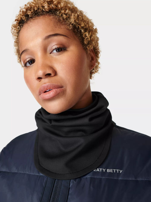 Sweaty Betty Therma Running Neckwarmer, Black, £30.00