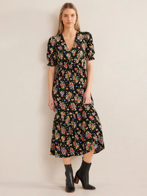 Boden Satin Midi Shirt Dress at John Lewis & Partners