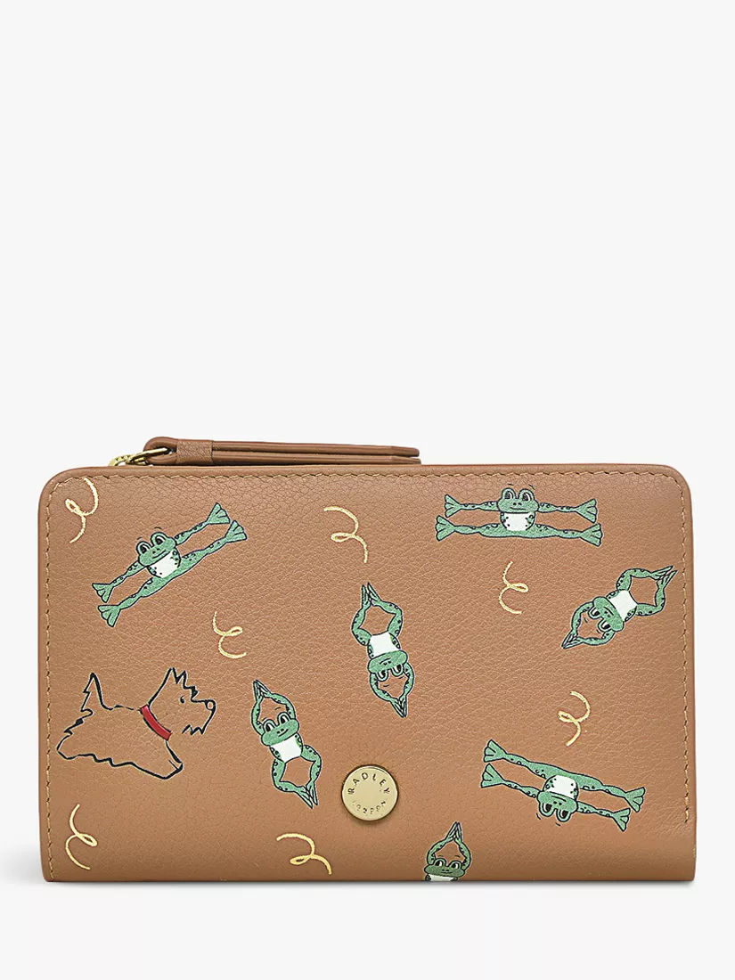 RADLEY Jumping For Joy Medium Bifold Purse in Butterscotch | Endource