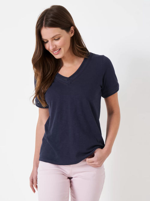 Crew Clothing Lavender V-Neck...