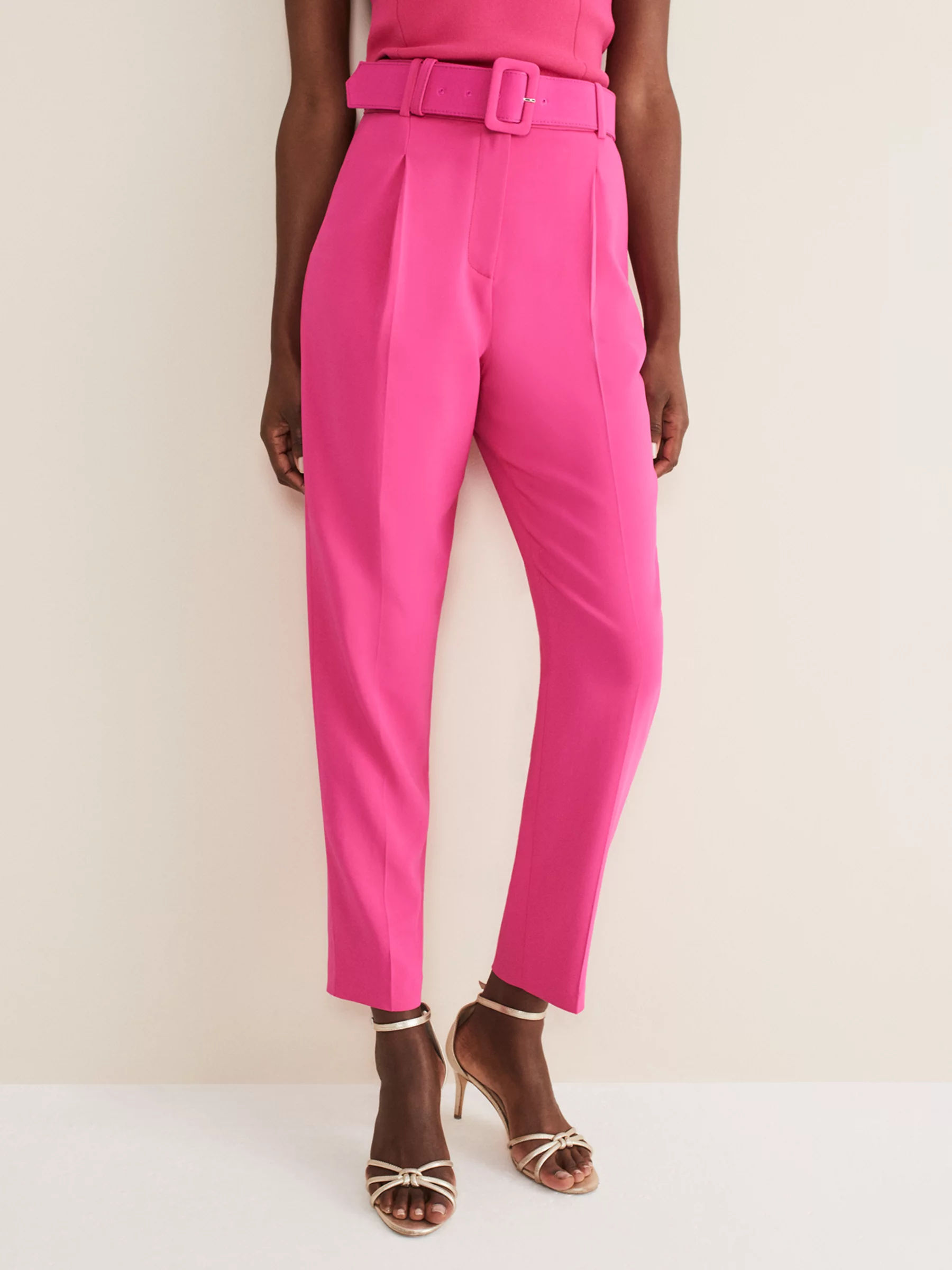 Cambridge Tailored Wide Leg Pant Hot Pink - Women's Trousers | Saint +  Sofia® EU