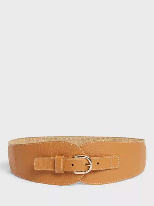 Suede leather corset belt - OLYMPE