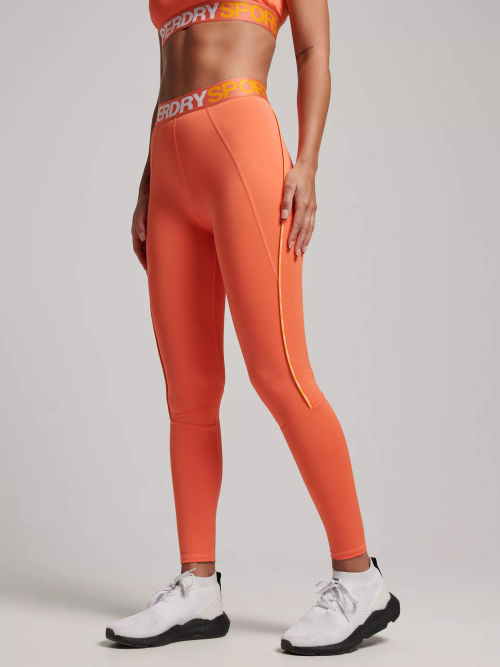 Train Branded Elastic Tight Leggings - Superdry