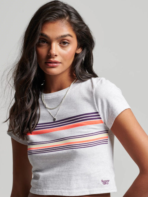 Superdry Vintage Stripe Crop...