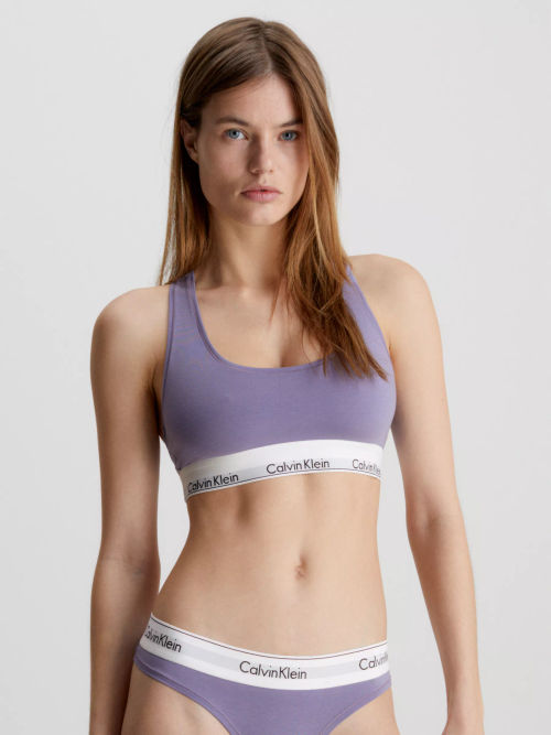 udstilling frill emulering Calvin Klein Underwear Modern Cotton Bralette | Compare | Westquay