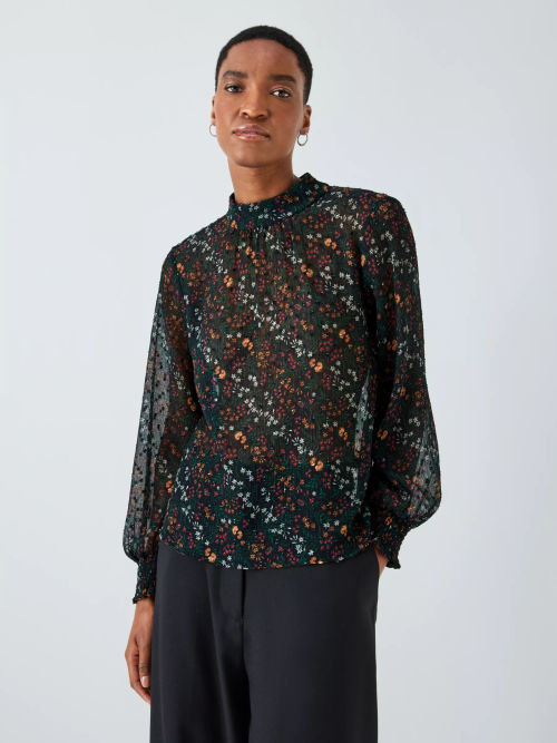 John Lewis Floral Blouse,...