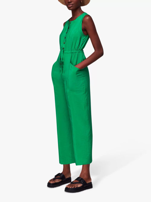 Whistles Jess Jumpsuit, Green