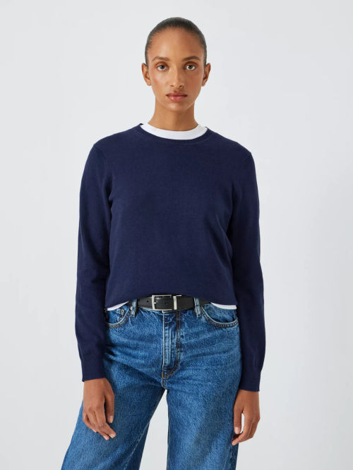 John Lewis Cotton Crew Neck...