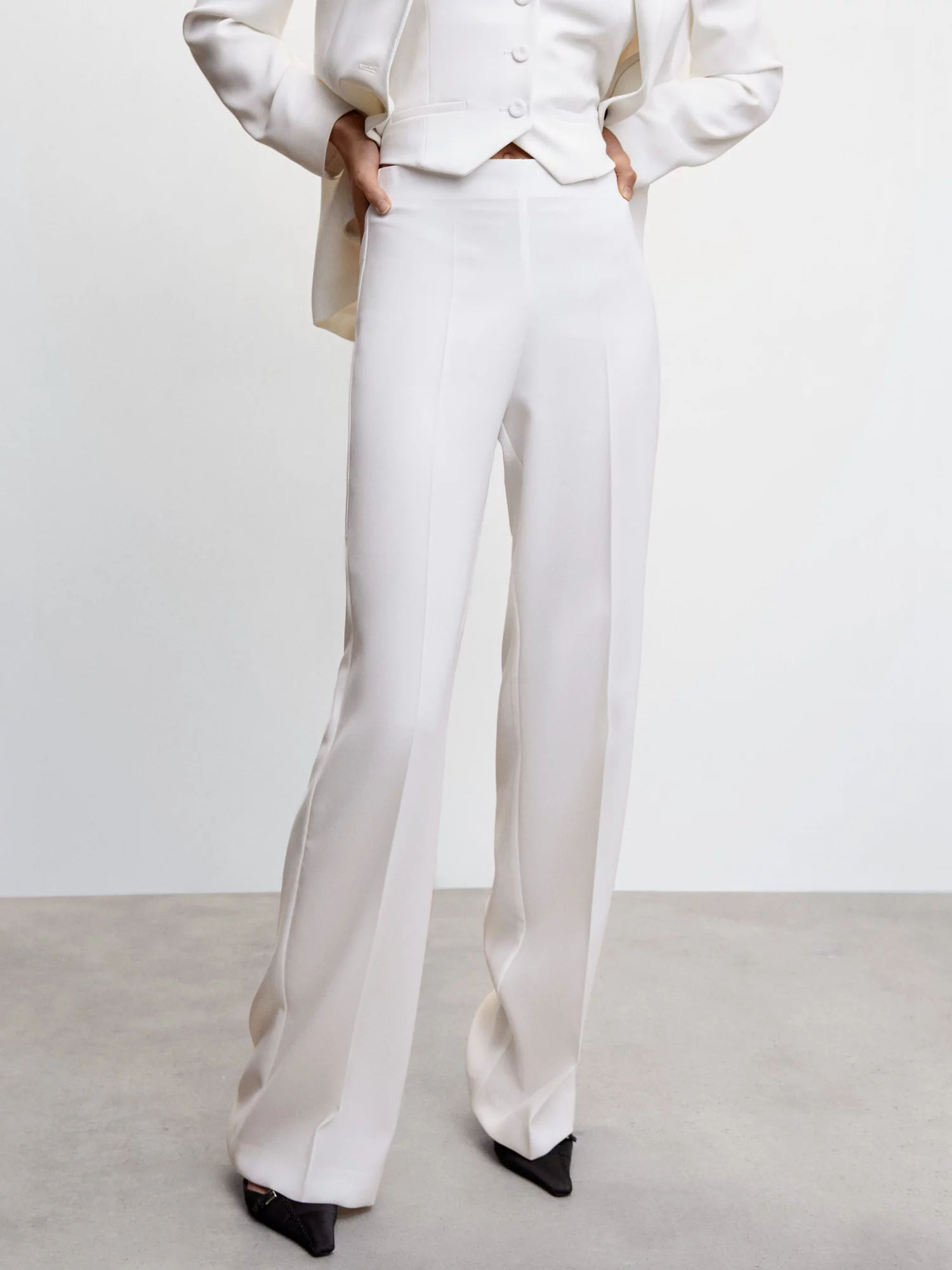 Mango SideZip Palazzo Pants  Shop Midtown