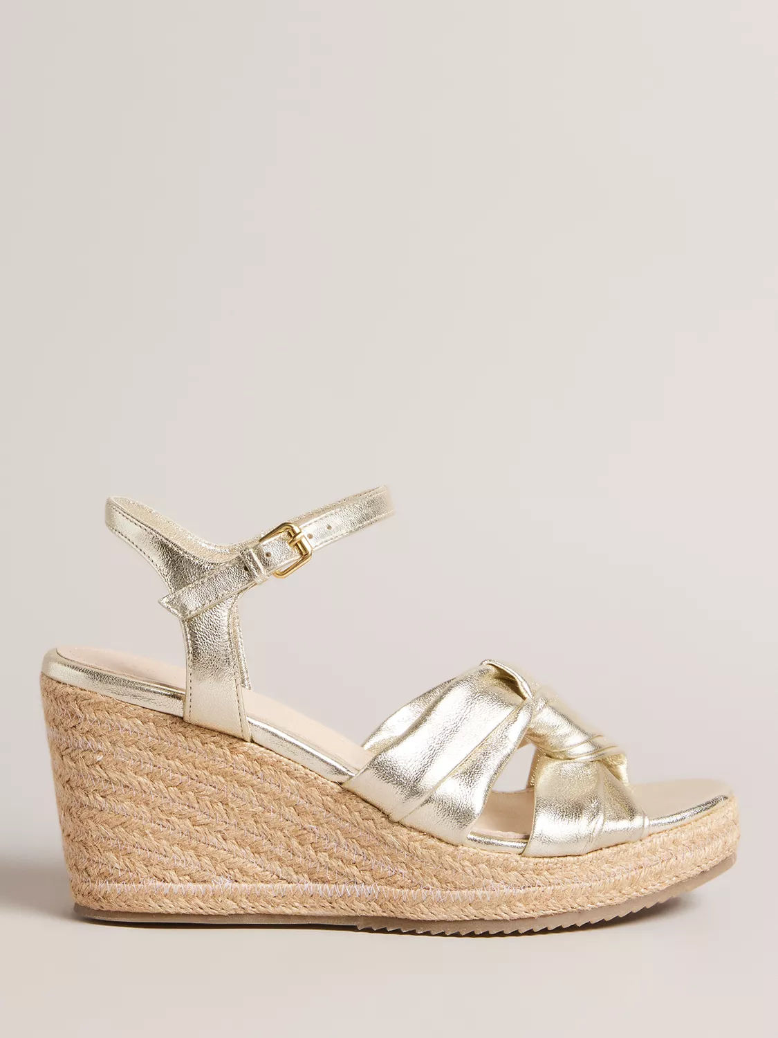 Ted Baker white leather bow detail flat sandals - Liyanah.co