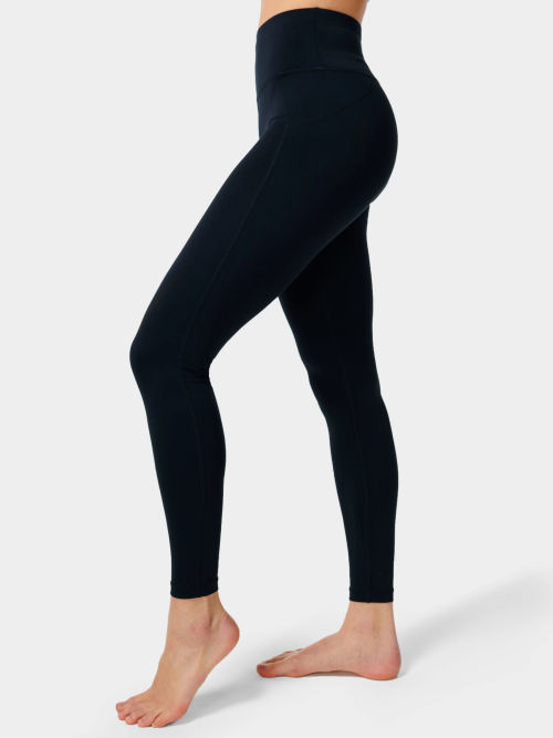 Sweaty Betty All Day Wrap Waist 7/8 Leggings, Black, £70.00