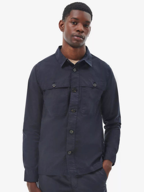 Barbour Thermo Overshirt, Navy | Compare | Brent Cross