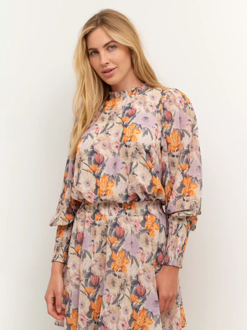 KAFFE Sorita Printed Blouse,...