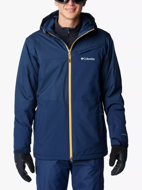 Columbia Roaring Fork Men's Waterproof Ski Jacket, Dark Stone/Black, £270.00
